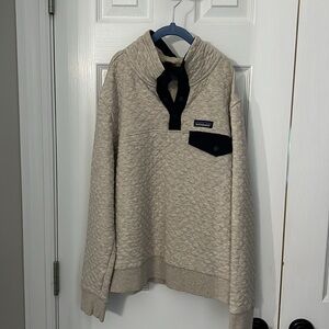 Patagonia Women’s Organic Cotton Quilted Quarter Snap Pullover Snap-T size small